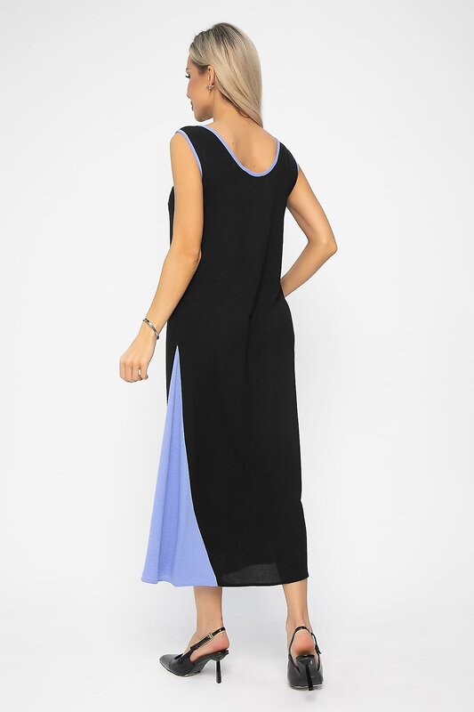 LT Collection Сарафан 538643 П13629-10М чёрно-голубой