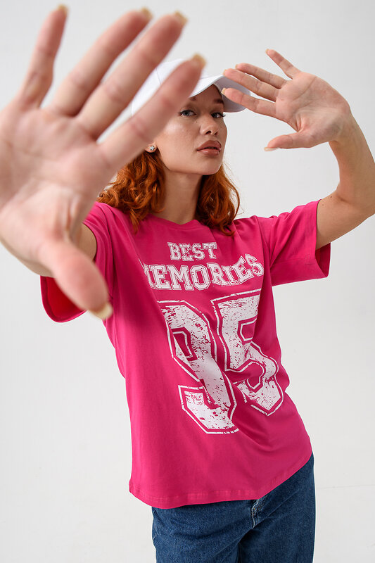 Натали Футболка 538742 8506 Memories+фуксия