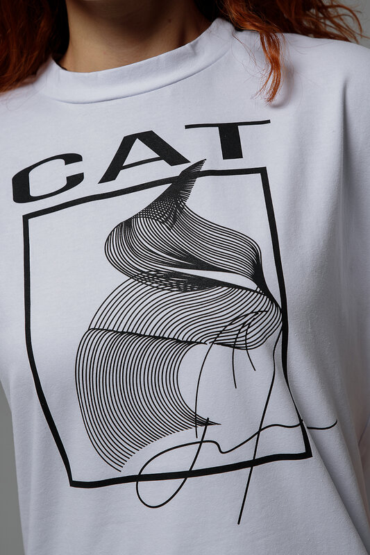Натали Футболка 538750 8506 белый+CAT