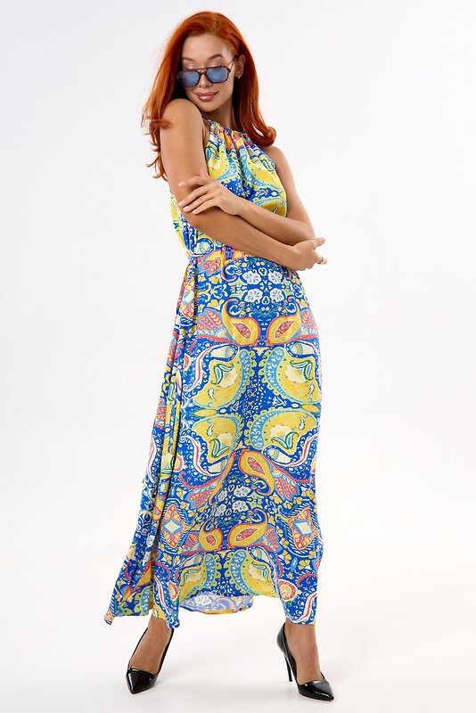 Lika Dress Платье 538830 10414 Синий/Желтый