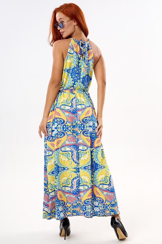 Lika Dress Платье 538830 10414 Синий/Желтый