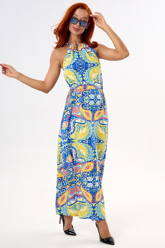 Lika Dress Платье 538830 10414 Синий/Желтый