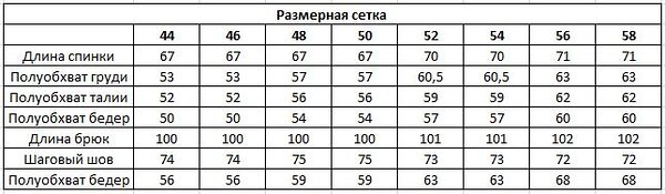 ОПТМОДА Костюм 539100 КС-059ФРН/МЕН Ментоловый