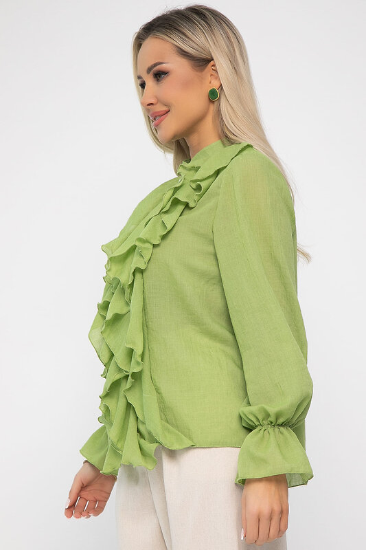 LT Collection Блуза 539414 Б13686-5М зеленый