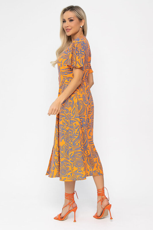 LT Collection Платье 539428 П13677-5М оранжевый