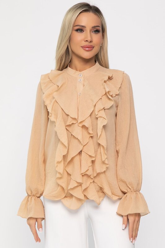 LT Collection Блуза 539437 Б13687-5М бежевый