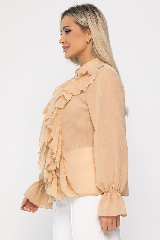 LT Collection Блуза 539437 Б13687-5М бежевый