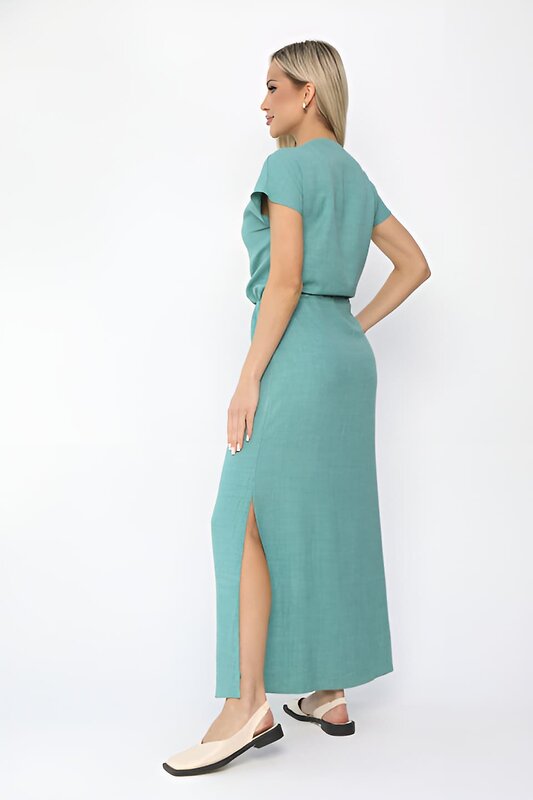 LT Collection Платье 539453 П13697-12М бирюзовый