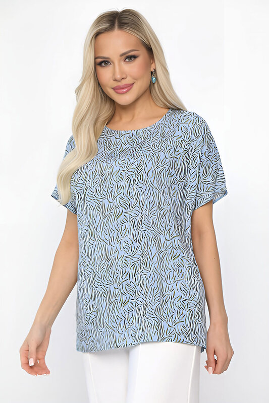 LT Collection Блуза 539465 Б13724-30М голубой