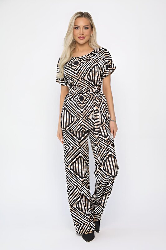 LT Collection Костюм 539474 К13714-12М черно-бежевый