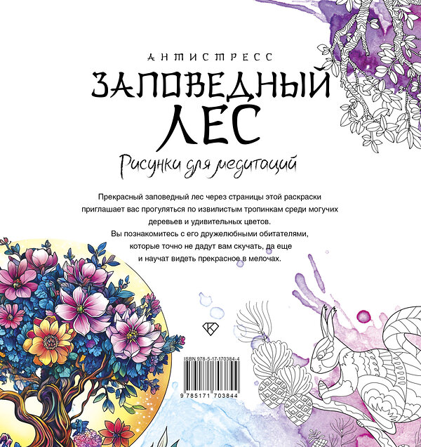 АСТ "Заповедный лес. Рисунки для медитаций" 539928 978-5-17-170384-4