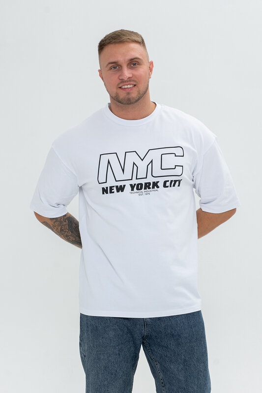 Натали Футболка 540216 8507 белый+NYC