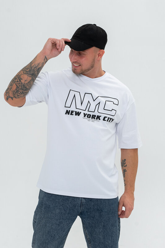 Натали Футболка 540216 8507 белый+NYC
