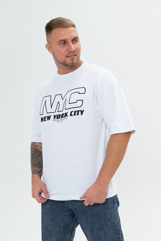 Натали Футболка 540216 8507 белый+NYC