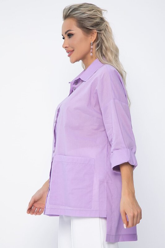 LT Collection Рубашка 540714 Б13626-29М сиреневый