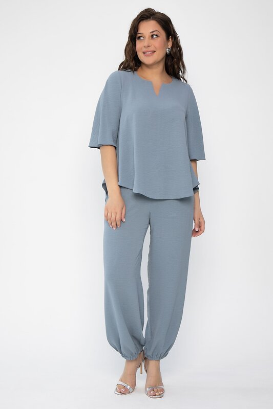 LT Collection Костюм 540721 К13716-15М Серо-голубой