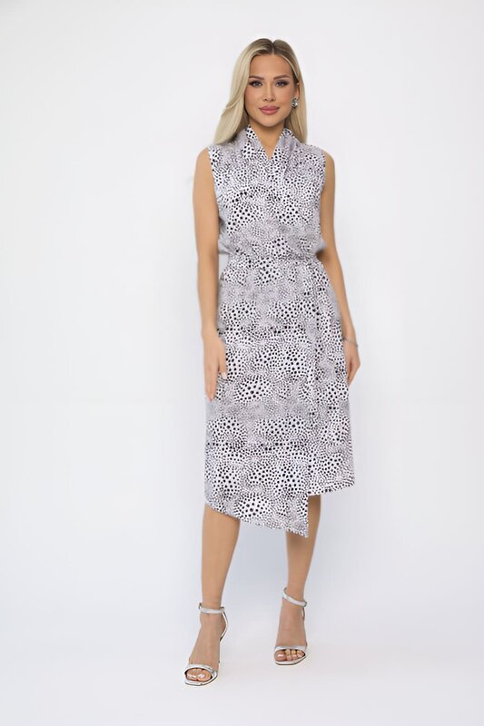 LT Collection Платье 540728 П13736-35М черно-белый