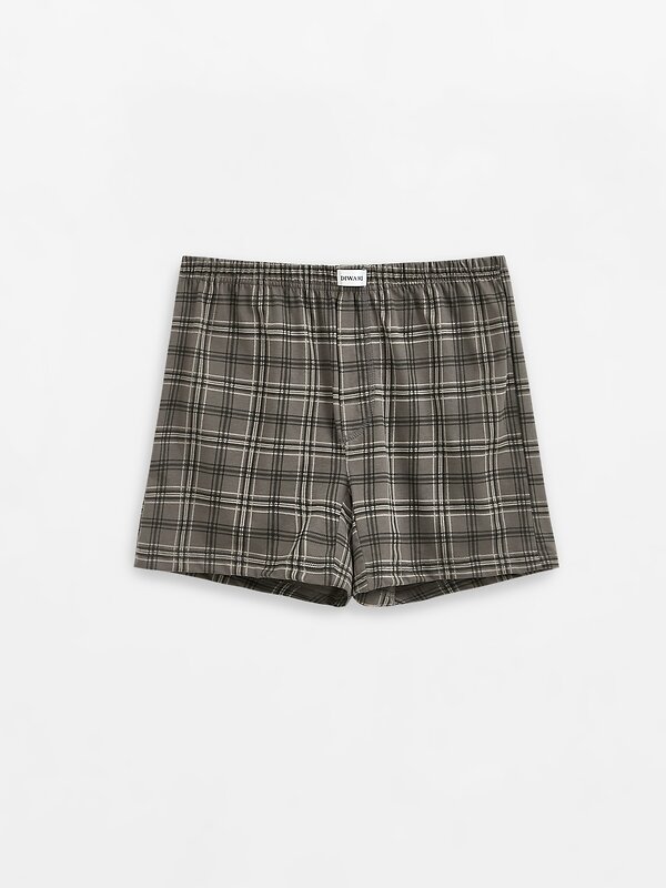 DiWaRi Трусы 541017 BASIC MEN MBX 010 (пакет) grey check