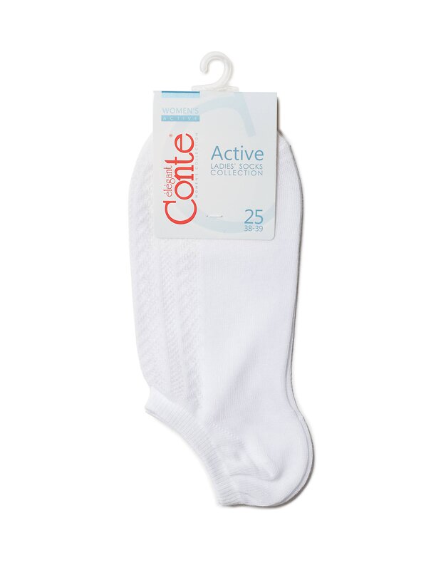 Conte elegant Носки 541025 ACTIVE (ультракороткие) 19С-185СП белый