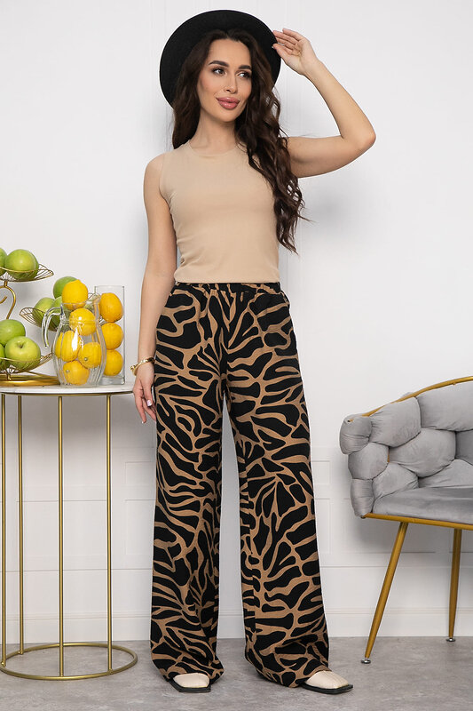 LT Collection Брюки 541032 Б13606-30М чёрный, коричневый