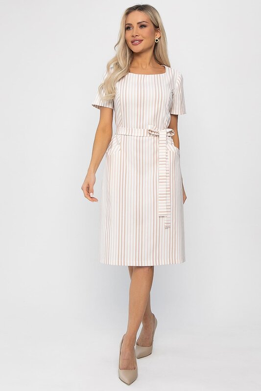 LT Collection Платье 541047 П13752-19М молочно-бежевый