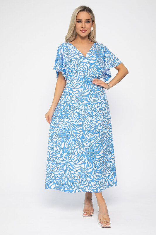 LT Collection Платье 541897 П13728-7М голубой
