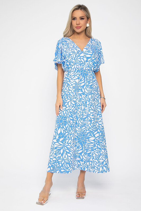 LT Collection Платье 541897 П13728-7М голубой