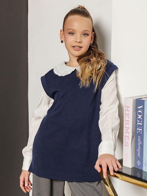 BATIK Рубашка 541996 087 ш25-3 темно-синий
