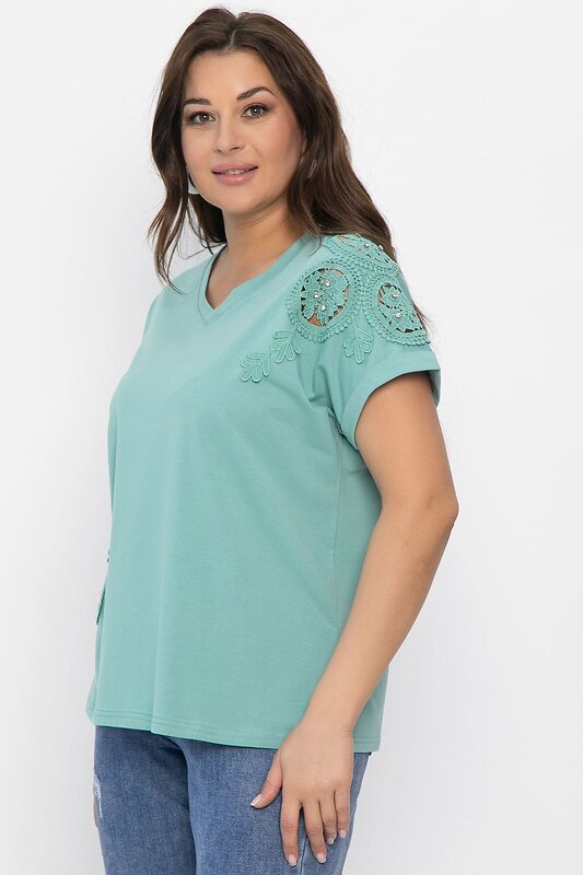 LT Collection Блуза 542277 Б13722-20М бирюзовый