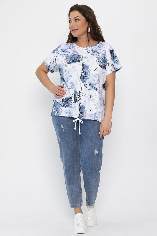 LT Collection Блуза 542278 Б13758-20М Синий