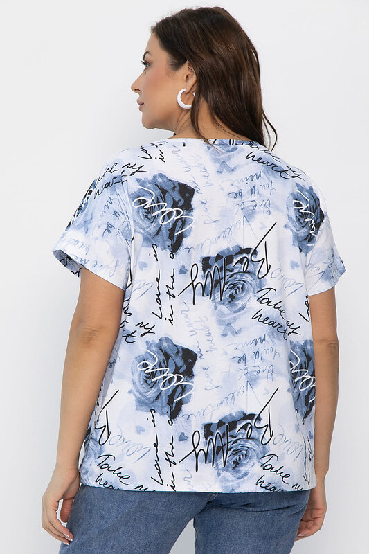 LT Collection Блуза 542278 Б13758-20М Синий