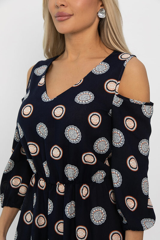 LT Collection Платье 542280 П13772-10М Темно-синий