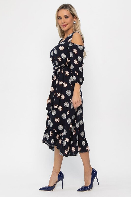 LT Collection Платье 542280 П13772-10М Темно-синий