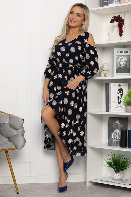 LT Collection Платье 542280 П13772-10М Темно-синий