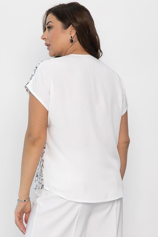LT Collection Блуза 542287 Б13794-3М Белый