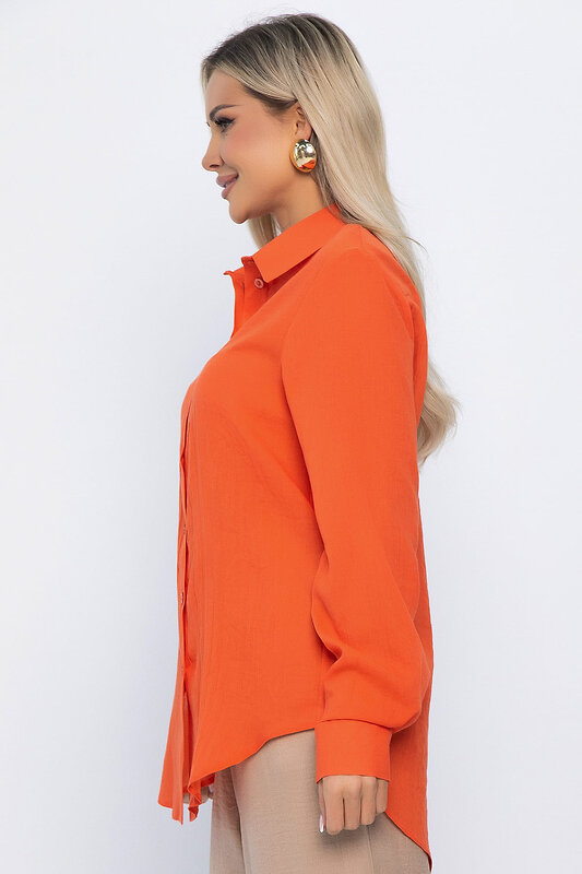 LT Collection Рубашка 542290 Б13827-7М оранжевый