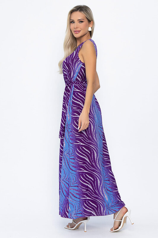 LT Collection Платье 542291 П13823-12М фиолетово-голубой