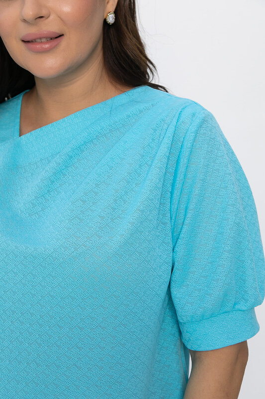 LT Collection Блуза 542295 Б13856-3М голубой