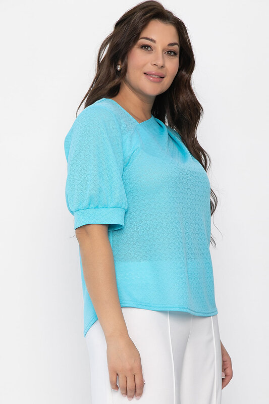LT Collection Блуза 542295 Б13856-3М голубой