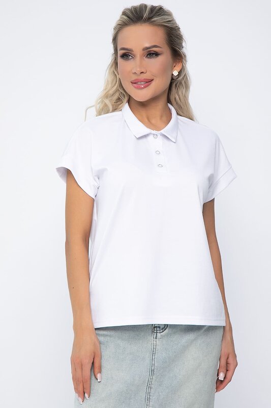 LT Collection Поло 543020 Б13634-10М белый