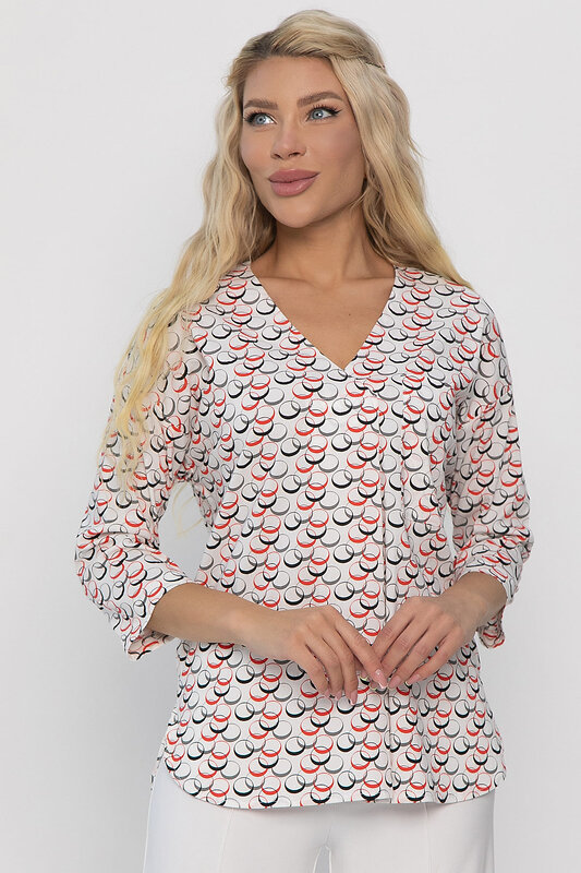 LT Collection Блуза 543024 Б13775-16М белый