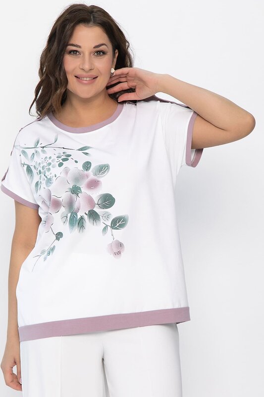 LT Collection Блуза 543028 Б13804-20М белый
