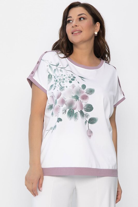 LT Collection Блуза 543028 Б13804-20М белый
