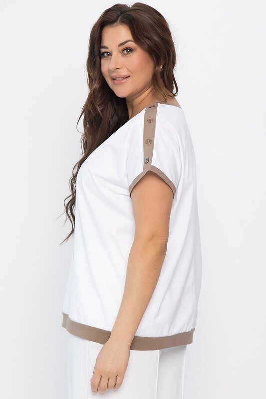 LT Collection Блуза 543029 Б13803-20М белый