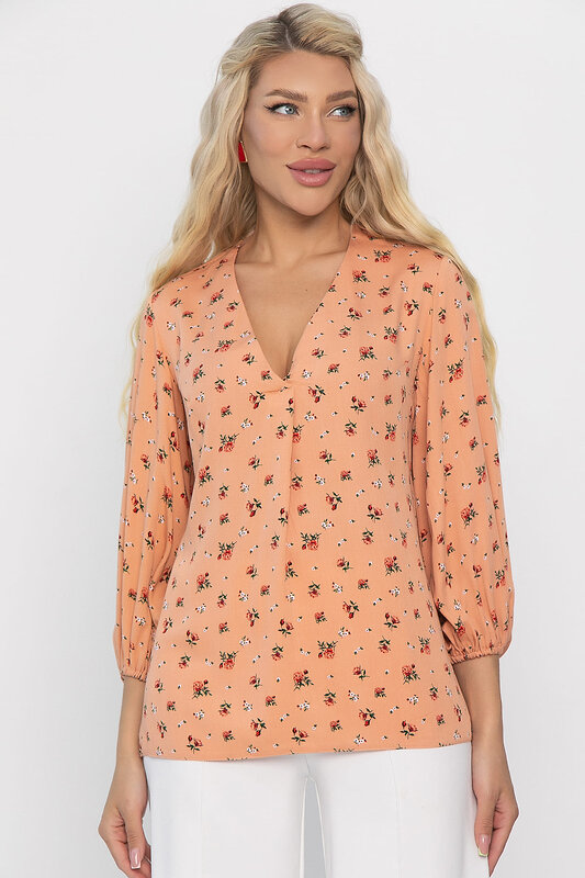 LT Collection Блуза 543038 Б13841-6М Персиковый