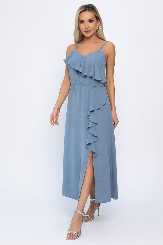 LT Collection Сарафан 543220 П13897-7М серо-голубой