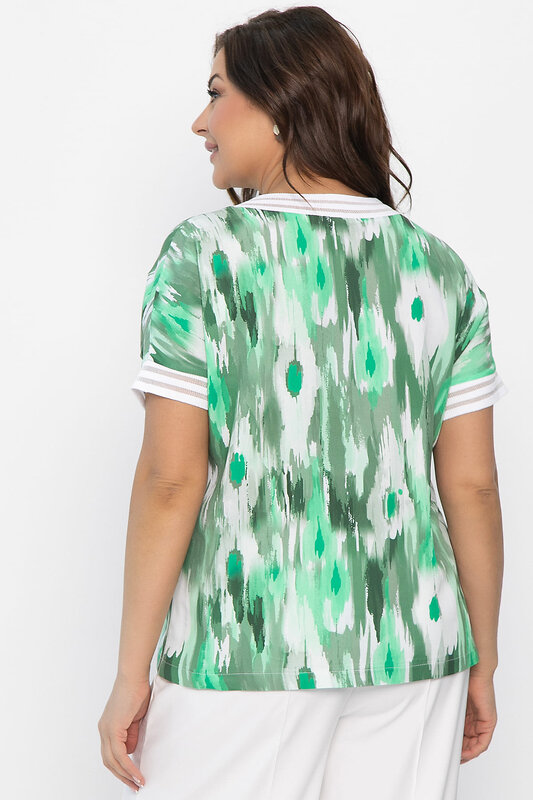 LT Collection Блуза 543221 Б13865-1М зеленый