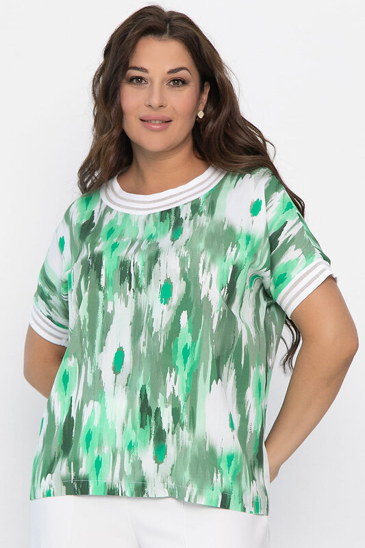 LT Collection Блуза 543221 Б13865-1М зеленый