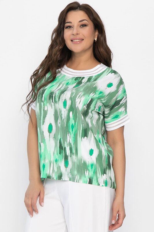 LT Collection Блуза 543221 Б13865-1М зеленый