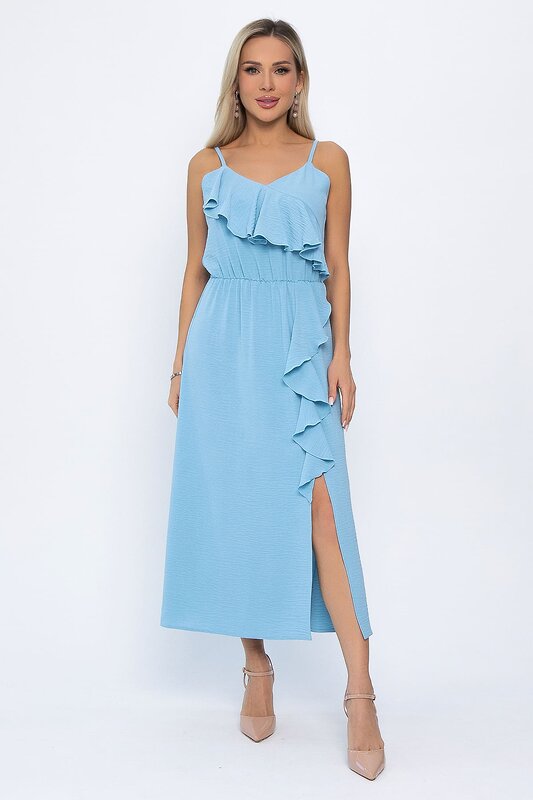 LT Collection Сарафан 543227 П13896-7М голубой